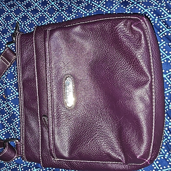 Rosetti Bags Rosetti Purple Pebbled Leather Cross Body Purse